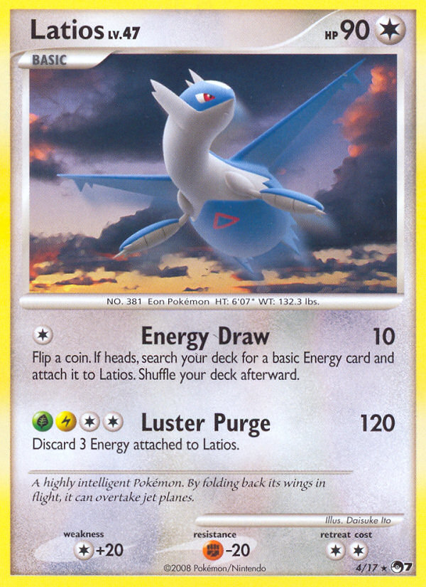 POP Series 7 Non - Holo Latios #4